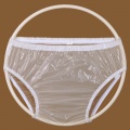 Ochranné inkontinenční kalhotky PVC 2G nízké | bílá, transparentní