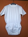 Body pro inkontinenci KLASIK - krátké rukávy, v pase guma - 3.tmavě modrá tričkovina In-Tex
