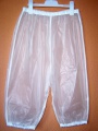 Převlečné kalhoty z PVC tříčtvrteční | bílá, transparentní mléčně bílá