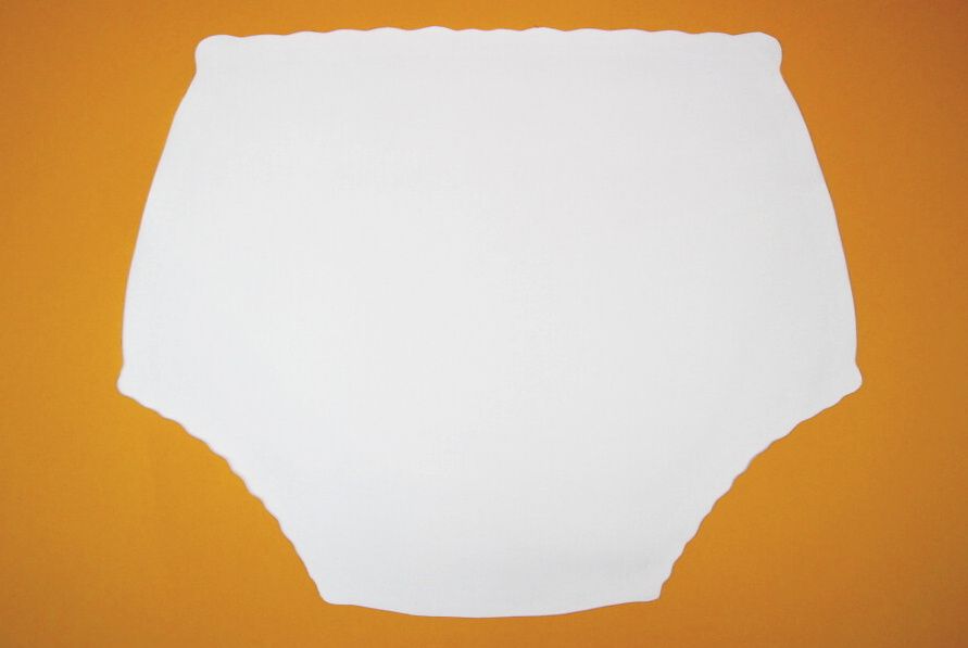 Ochranné inkontinenční kalhotky POLY DUO SAN střední - 1.bílá tričkovina In-Tex