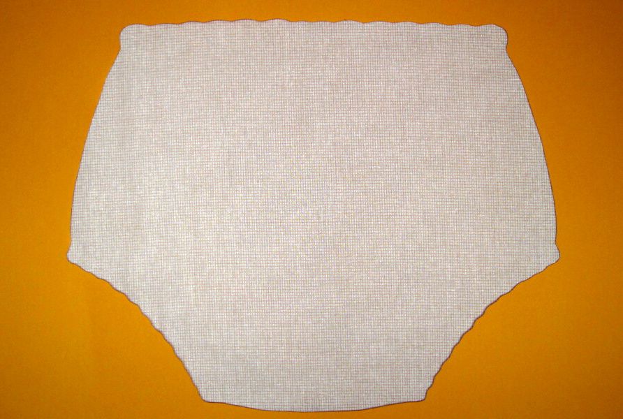 Ochranné inkontinenční kalhotky POLY DUO SAN ZAPÍNACÍ nízké - 15.jemné plátno žluté drobné čtverečky In-Tex