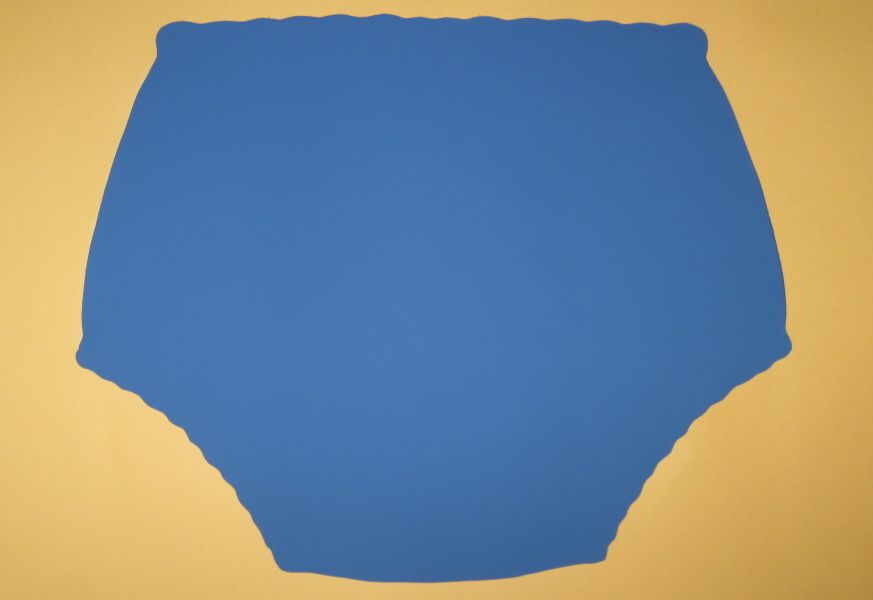 SOUPRAVA: absorpční plena s bambusem střední+kalhotky Poly zavinovací vysoké - modrá (odstín modré se může mírně lišit). In-Tex