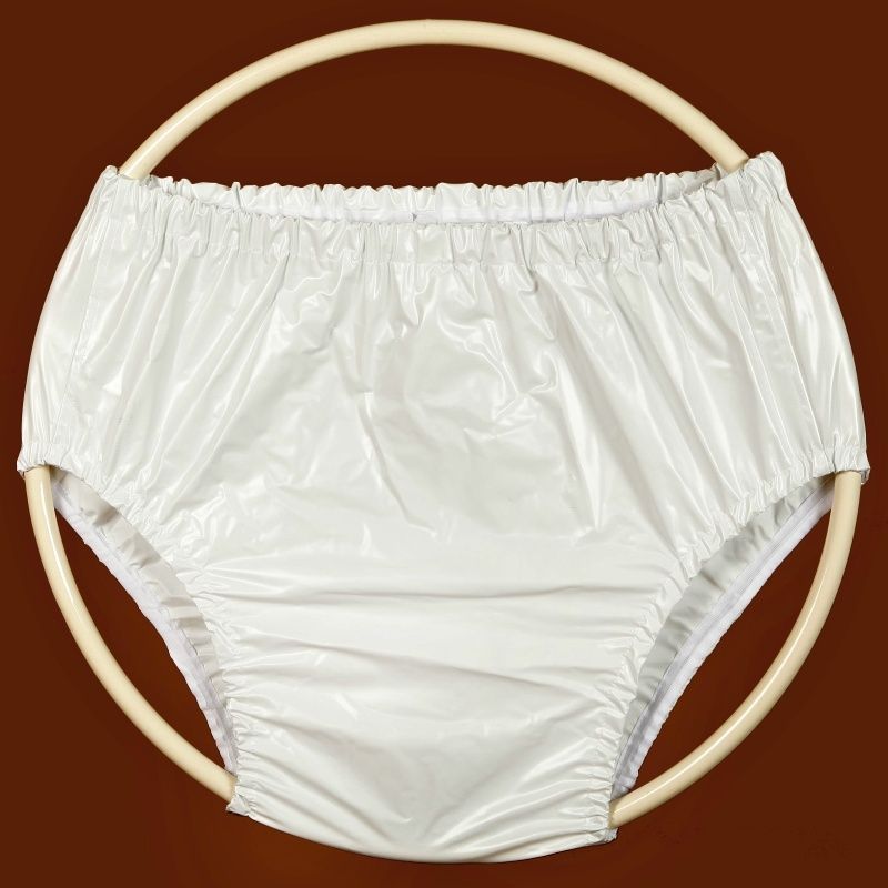 Kalhotky klasik POLY, vel.1 střední, bílé, užší rozkrok In-Tex