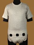 Body pro inkontinenci IN TEX - krátké rukávy - 2.šedá tričkovina In-Tex